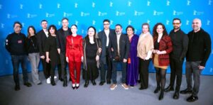 (جورج خباز) وفريق عمل فيلم (يونان) يرفعون رأس العرب في مهرجان برلين السينمائي الدولي
