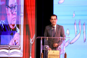 سر دموع (خالد جلال) في يوم تكريمه بالمسرح القومي